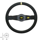 kierownica OMP RALLY SCAMOSCIATO BLACK