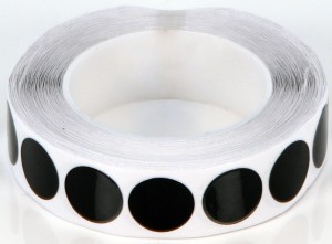 krążki samoprzylepne ALU (czarne)