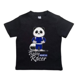 t-shirt dziecięcy SPARCO BABY RACER - czarny