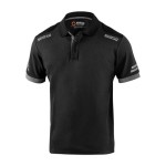 koszulka polo SPARCO TECH - czarno-szara