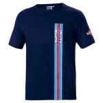 t-shirt SPARCO MARTINI RACING BIG STRIPES - granatowy