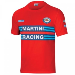 t-shirt SPARCO MARTINI RACING - czerwony