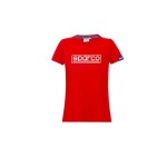t-shirt SPARCO FRAME LADY - czerwony