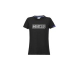 t-shirt SPARCO FRAME LADY - czarny