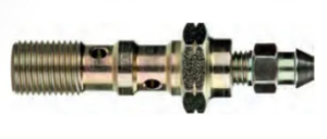 śruba podwójna stalowa banjo z odpowietrznikiem