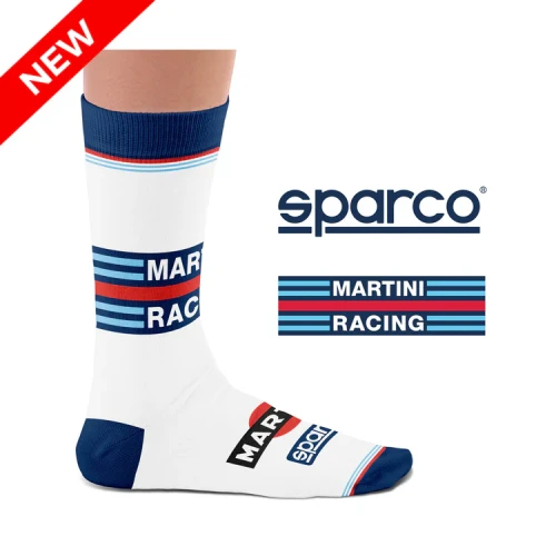 skarpety MARTINI RACING SPARCO white
