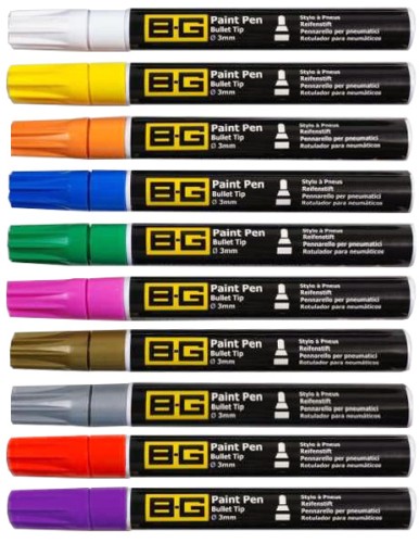 marker 3 mm - mazak do opon BG-Racing