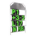 tablica informacyjna LARGE B-G Racing