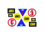 naklejki regulaminowe OMP Racing