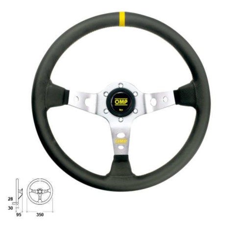 kierownica OMP CORSICA LISCIO SILVER