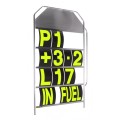 tablica informacyjna LARGE B-G Racing