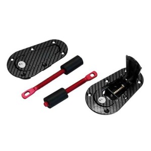 zapinki AeroCatch z zamkiem - carbon