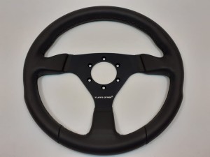 kierownica TURN ONE RACING skórzana płaska 320mm